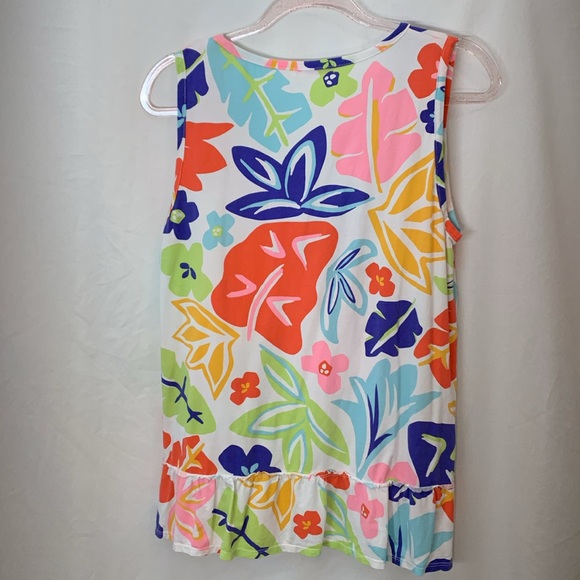 Fresh Produce Tee Shirt Purple Rainbow Blooms Janey Cosmos Purple Sz Medium - Picture 3 of 4